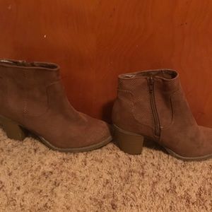 Tan Ankle Booties